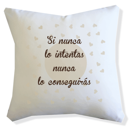 COJIN "Si nunca lo intentas, nunca lo conseguirás"