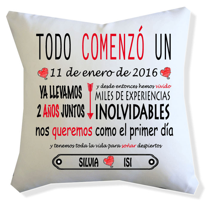 cojin 3. - TODO COMENZO..-01 COJIN "Todo comenzó un ...." - Imagen 1