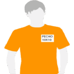 001 - CAMISETA PERSONALIZADA CON IMPRESIÓN PECHO 8X8